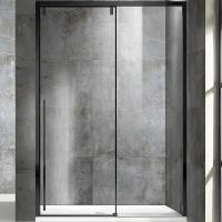 Душевая дверь Vincea Lugano 150 VDS-1L150CLB-1 профиль черный, стекло прозрачное