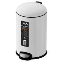 Мусорное ведро Java S-885-5W 5 л, с микролифтом, цвет белый