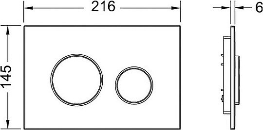 кнопка для инсталяции tece loop plastic 9240600 цвет белый