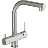 Смеситель для кухни Cersanit Crea A68224 с подключением к фильтру, сатин