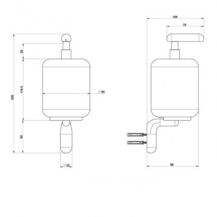 Дозатор для жидкого мыла Gessi Goccia 38014#099