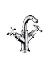 Смеситель Axor Montreux 16520820 для биде, с донным клапаном, никель матовый