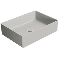 Раковина GSI Kube X 942917 накладная, 50x37 см, Cenere opaco (Серый матовый)