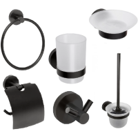 Набор аксессуаров Bemeta Dark 204600 черный матовый