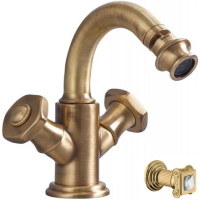 Смеситель Cezares Aphrodite APHRODITE-BS2-02-SW для биде, с донным клапаном, бронза