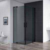 Душевой уголок 70-80x70-80 Cezares SLIDER-A-2-70/80-GRIGIO-NERO серое