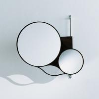 Зеркало Agape Spin; двойное 47x44 см, цвет: темный дуб