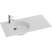 Раковина Jacob Delafon Odeon Rive Gauche 100 EB2564-DE1 Белая матовая