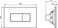 кнопка для инсталляции ideal standard solea p2 r0110jg