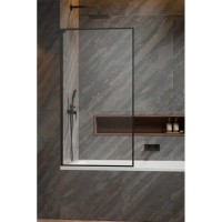 Шторка на ванну Radaway Modo F SL Black PNJ II 50 Left 10406050-54-01L профиль черный матовый, стекло прозрачное