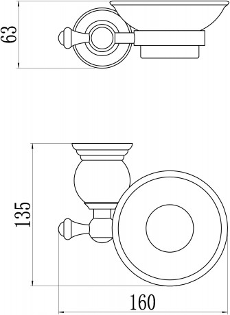 Мыльница Savol 57B S-05759B