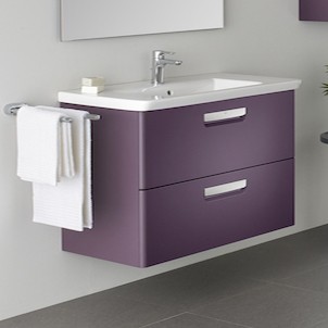 Тумба под раковину Roca The Gap, 80 см, фиолетовая ZRU9302740