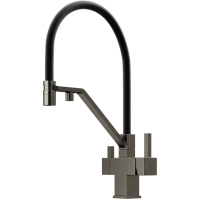 Смеситель для кухни Sancos Loro SC4007GG Вороненая сталь Черный