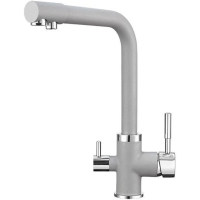 Смеситель для кухни Point PN3103AL серый