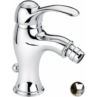 Смеситель Emmevi Harmony 22004/CO для биде, с донным клапаном, хром/золотой