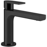 Смеситель Gessi Via Manzoni 38606#299 для раковины, с изливом 128 мм, без донного клапана, цвет черный XL