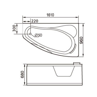 акриловая ванна gemy g9046 k r гидромассажная, 161х96х68 см, правосторонняя, цвет белый