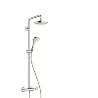 Душевая система EcoSmart 9 л/мин Hansgrohe Croma Select S 180 2jet Showerpipe 27254400