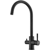 Смеситель для кухни Esko GR 04 B с подключением к фильтру, черный