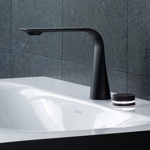 Смеситель для раковины Duravit D.1 D11100007046, чёрный, электронный с питанием от батареи