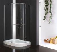 Душевой уголок Cezares BERGAMO-W-RH-1-120/100-ARCO-C-Cr-R-IV IV профиль Хром стекло прозрачное