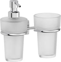 Стакан для зубных щеток FBS Esperado ESP 008 с дозатором для жидкого мыла