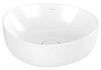 Раковина накладная 40 см Villeroy & Boch Antao 4A7240R1, CeramicPlus, цвет Альпийский белый