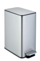 Мусорное ведро Weltwasser WW Paolo MT 10L с педалью, хром матовый