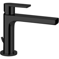 Смеситель Gessi Via Manzoni 38601#299 для раковины, с изливом 128 мм, с донным клапаном, цвет черный XL