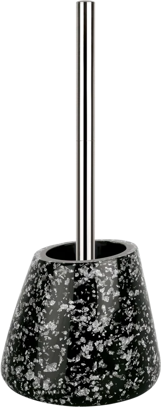 Ёршик для унитаза Spirella Etna Glitter 1016530 черный, хром