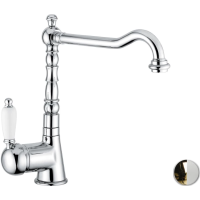 Смеситель для кухни Emmevi Laguna 40517/BO золотой/белый