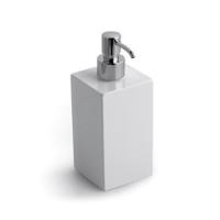 Дозатор для мыла Bertocci Settecento 145 0748 0000, настольный композит, белый матовый/хром