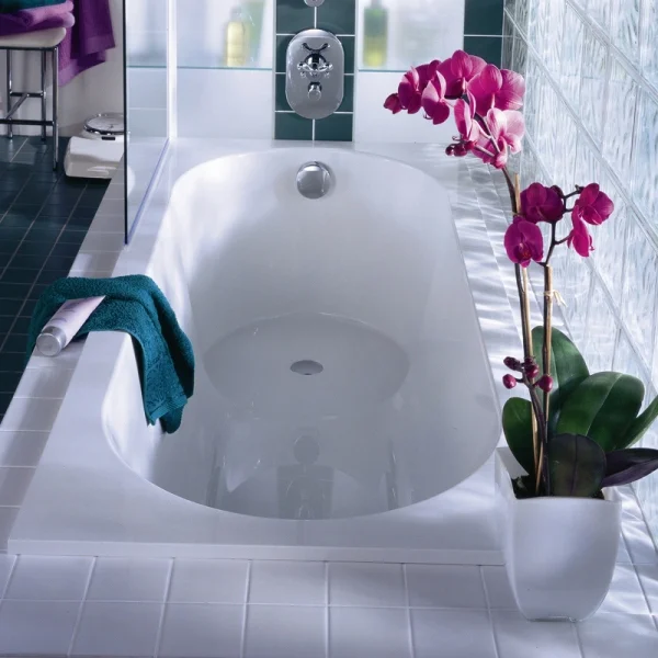 квариловая ванна villeroy & boch libra ubq180lib2v-01 180x80 см, встраиваемая, цвет альпийский белый, на ножках