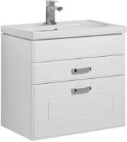 Тумба под раковину Aquanet Рондо 70 белая (2 ящика), 00189154