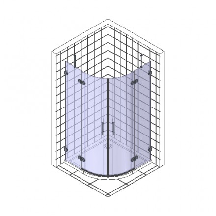 душевой уголок radaway torrenta pdd 90×90 графитовое