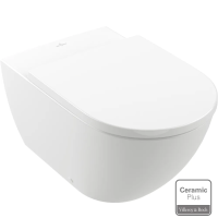 Унитаз Villeroy & Boch Subway 3.0 4671T0R1 приставной, безободковый TwistFlush, без крышки сидения, альпийский белый с CeramicPlus