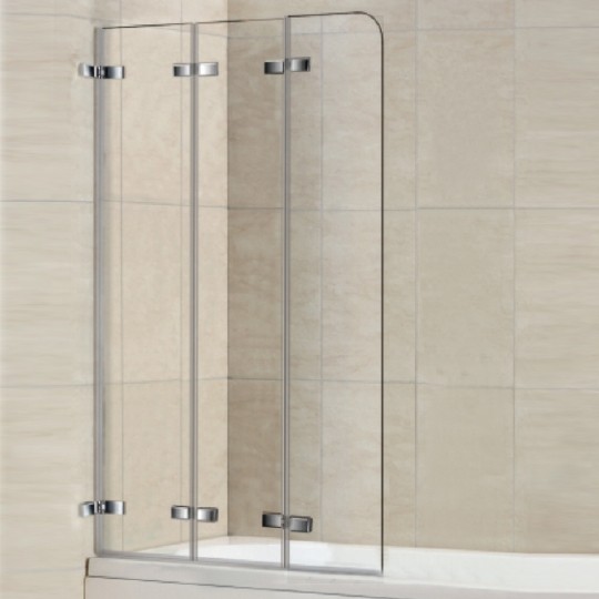 Шторка для ванны WeltWasser WW100 ZD3 75см, 10000000935 профиль хром, стекло прозрачное