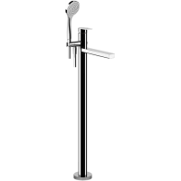 Смеситель Gessi Via Manzoni 24982#031 для ванны с душевой лейкой, напольный, цвет хром