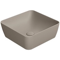 Раковина GSI Nubes 903805 накладная, 38x38 см, Tortora opaco (Коричневый матовый)