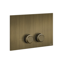 Клавиша для инсталляции Gessi Venti20 54651#713, двойная, для инсталляций Geberit Sigma8 и Sigma12, цвет: Antique Brass