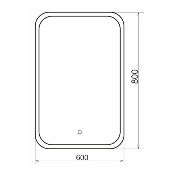 зеркало comforty пион 60 с подсветкой