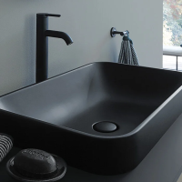 Накладная раковина в ванную Duravit Happy D.2 Plus 23596013001 60х40 см, WonderGliss, цвет: Anthracite matt