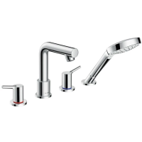 Смеситель на борт ванны на 4 отверстия Hansgrohe Talis S 72418000