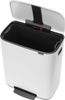 Мусорное ведро Brabantia Bo Pedal Bin 211300 60 л, белое