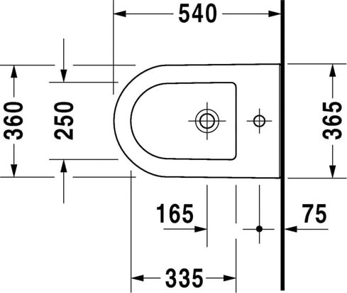 биде подвесное duravit darling new 2249150000