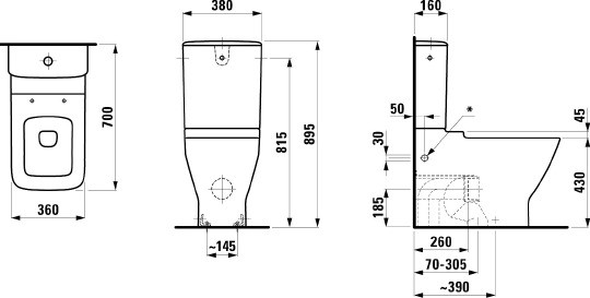 унитаз напольный laufen palace 2470.6.000.231.1
