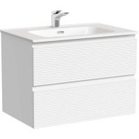 Тумба под раковину Sancos Folk FL70W 69 см, подвесная, белый матовый