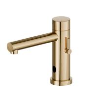 Смеситель Newform Sensitive 66710.61.020 для раковины, 1 отв., электронный, PVD glossy gold