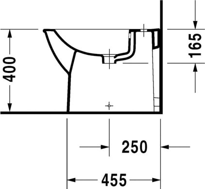 биде напольное duravit darling new 2250100000