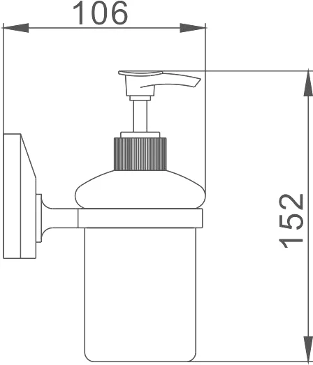 Дозатор для мыла Haiba HB1627 хром